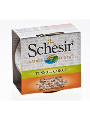 Vlažna hrana za mačke Schesir brodet tuna i šargarepa 70gr